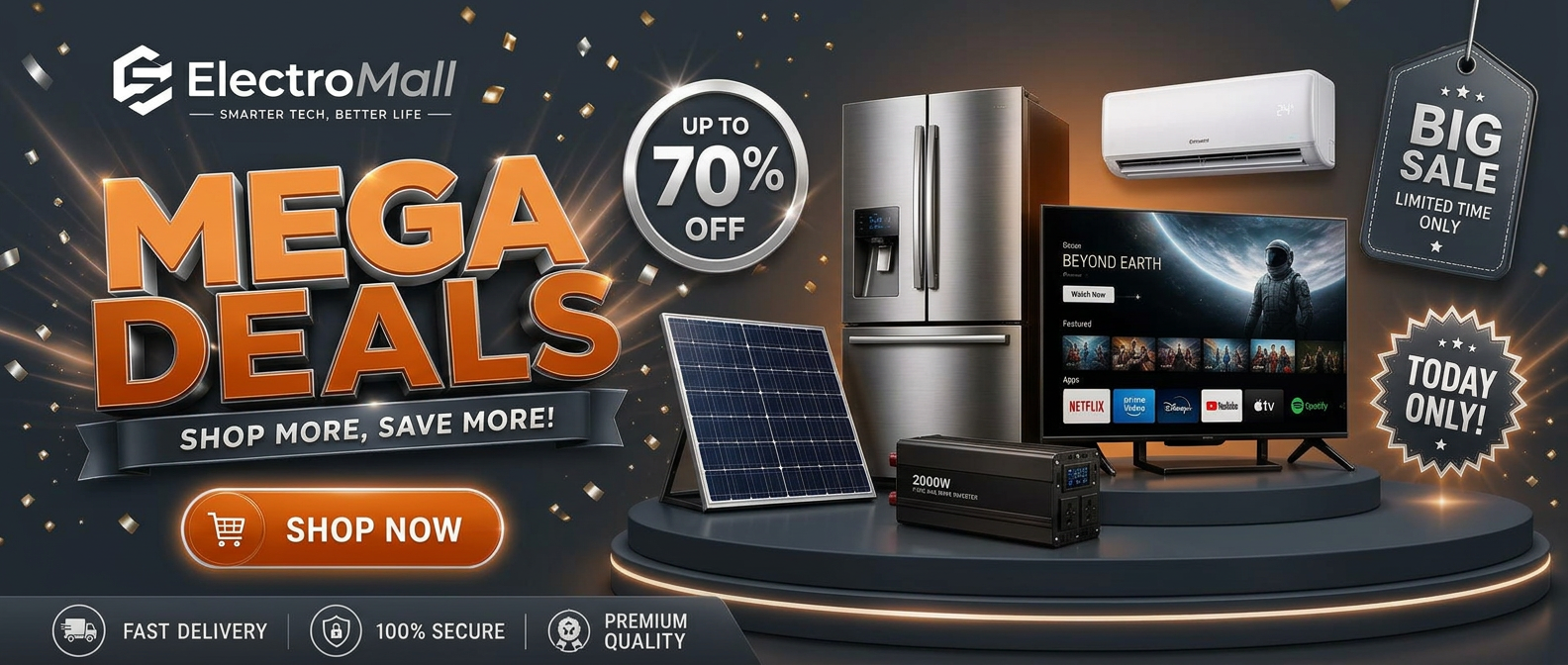 ELECTROMALL Mega Deals — up to 70% off